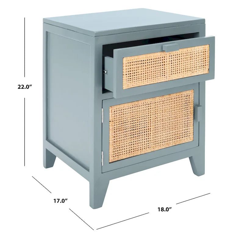 Table de chevet SAFAVIEH Dalia Coastal 1 tiroir 1 porte