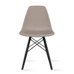 Chaise Eiffel rétro sans accoudoirs en plastique/pieds noirs design