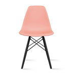 Chaise Eiffel rétro sans accoudoirs en plastique/pieds noirs design