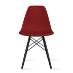 Chaise Eiffel rétro sans accoudoirs en plastique/pieds noirs design