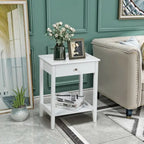 Table de chevet en bois avec rangement