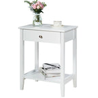 Table de chevet en bois avec rangement