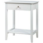Table de chevet en bois avec rangement