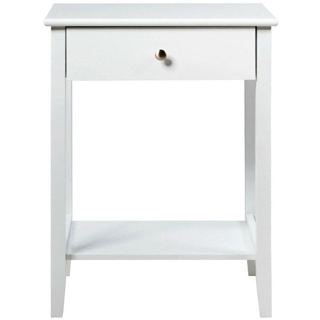 Table de chevet en bois avec rangement