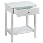 Table de chevet en bois avec rangement