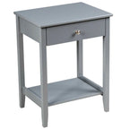 Table de chevet en bois avec rangement