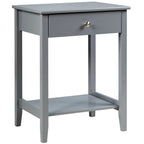 Table de chevet en bois avec rangement