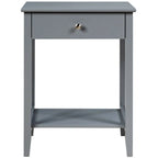 Table de chevet en bois avec rangement