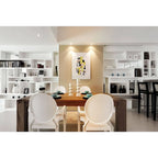 Fauteuil en plastique transparent empilable avec accoudoirs, chaise d'appoint, de salle à manger, de designer, moderne, de bureau, de travail.