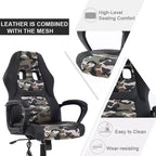 FDW Racing Gaming Chair Home Office Chair Ergonomic Desk Chair Massage PU Leather Computer Chair with Lumbar Support Headrest Armrest