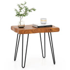 Table d'appoint en teck recyclé