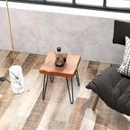 Table d'appoint en teck recyclé