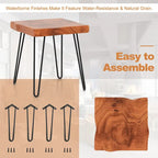 Table d'appoint en teck recyclé