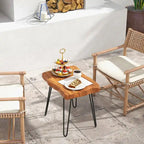 Table d'appoint en teck recyclé