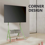 Meuble TV roulant moderne FITUEYES pour téléviseurs de 55 à 78 pouces, Chariot TV mobile pour salon et appartement