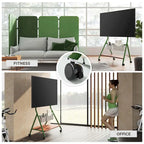 Meuble TV roulant moderne FITUEYES pour téléviseurs de 55 à 78 pouces, Chariot TV mobile pour salon et appartement