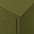 vidaXL TV Stand TV Unit Sideboard Home TV Console Media Unit Cupboard Steel - 41.3 x 13.8 x 19.7