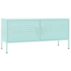 vidaXL TV Stand TV Unit Sideboard Home TV Console Media Unit Cupboard Steel - 41.3 x 13.8 x 19.7