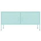 vidaXL TV Stand TV Unit Sideboard Home TV Console Media Unit Cupboard Steel - 41.3 x 13.8 x 19.7