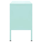 vidaXL TV Stand TV Unit Sideboard Home TV Console Media Unit Cupboard Steel - 41.3 x 13.8 x 19.7