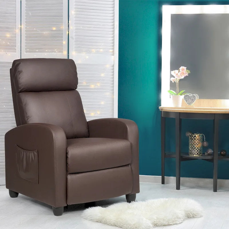 Recliner Massage Chair, Ergonomic Adjustable Single Sofa with Padded