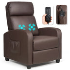 Recliner Massage Chair, Ergonomic Adjustable Single Sofa with Padded