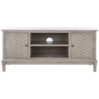SAFAVIEH Echo 2-Door 2-Shelf Storage TV Media Stand - 47.3 W x 15.8 L x 20 H - 47Wx16Dx20H