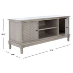 SAFAVIEH Echo 2-Door 2-Shelf Storage TV Media Stand - 47.3 W x 15.8 L x 20 H - 47Wx16Dx20H