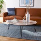 Table basse SAFAVIEH Louann finition chêne/noir - 44 x 31.5 x 15.6 - 44x32x16H