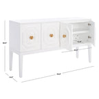 Buffet Chelsie 3 portes 2 étagères SAFAVIEH - 54 L x 14 P x 30 H - 54Lx14Px30H