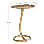SAFAVIEH Sharlene Gold Side Table - 15 x 13 x 21 - 15Wx13Dx21H