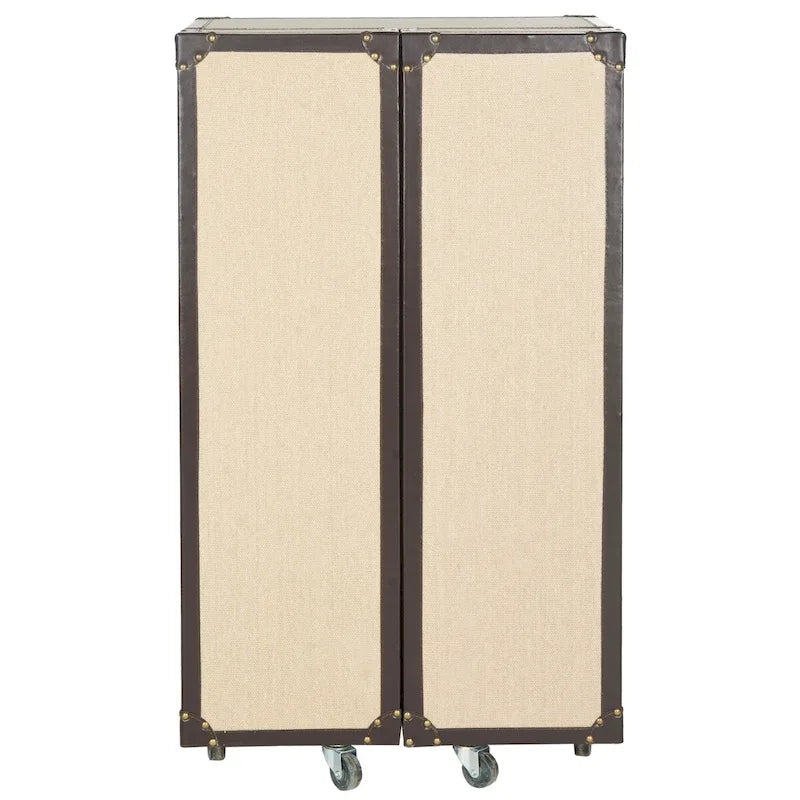Meuble de bar de rangement Safavieh Krista Beige - 23,6 x 17,7 x 42,1 - 24Lx18Px42H
