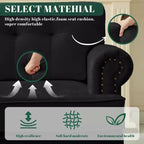 Hyleory 67.32 and 33.07 Upholstered Chenille Sofa Set for Living Room