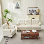 Hyleory 67.32 and 33.07 Upholstered Chenille Sofa Set for Living Room