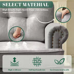 Hyleory 67.32 and 33.07 Upholstered Chenille Sofa Set for Living Room
