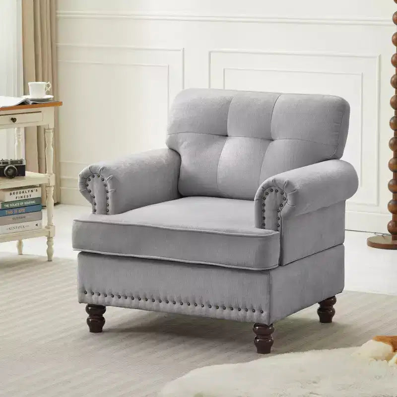 Hyleory 67.32 and 33.07 Upholstered Chenille Sofa Set for Living Room