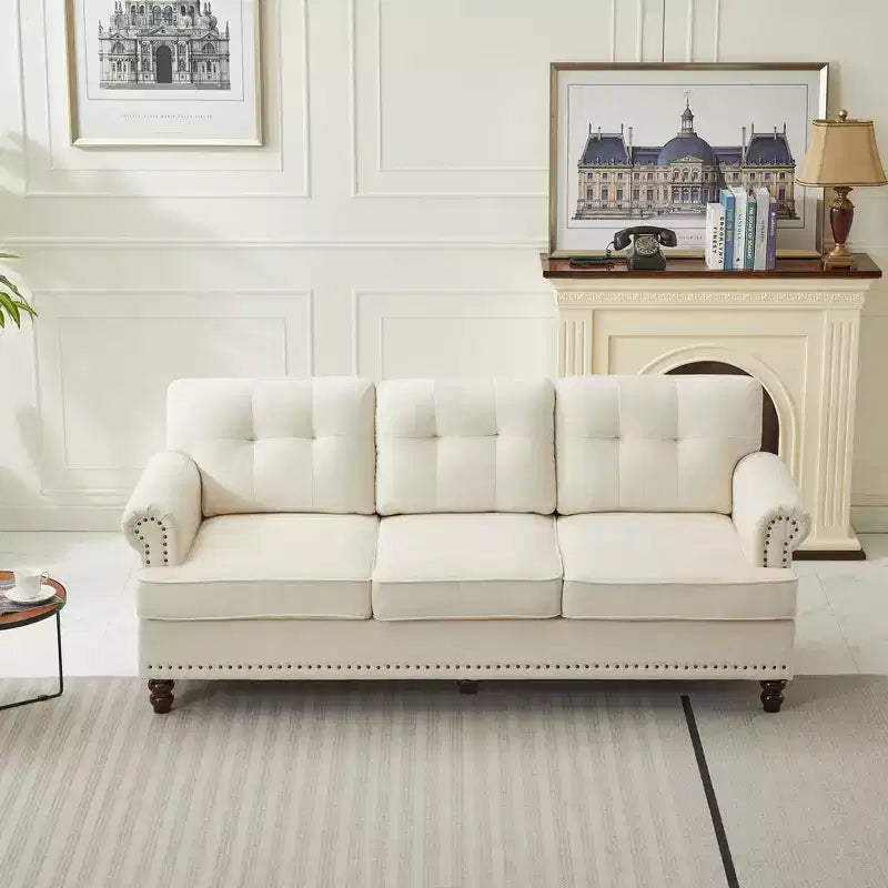 Hyleory 67.32 and 33.07 Upholstered Chenille Sofa Set for Living Room