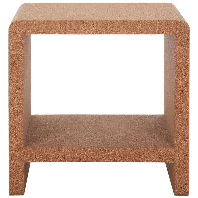 SAFAVIEH Couture Liivia Cork Cork Accent Table - 18 W x 14 D x 18 H - 18Wx14Dx18H