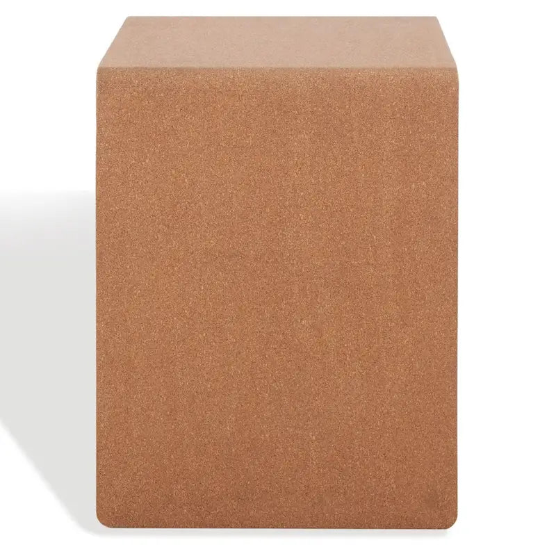 SAFAVIEH Couture Liivia Cork Cork Accent Table - 18 W x 14 D x 18 H - 18Wx14Dx18H