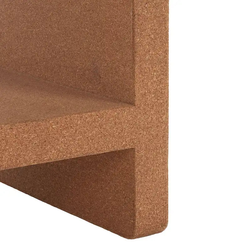 SAFAVIEH Couture Liivia Cork Cork Accent Table - 18 W x 14 D x 18 H - 18Wx14Dx18H