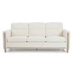 GDFStudio Addison 3-Seater 80 Sofa with Side Pockets and Rubber Wood Legs