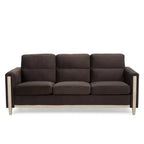 GDFStudio Addison 3-Seater 80 Sofa with Side Pockets and Rubber Wood Legs
