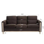 GDFStudio Addison 3-Seater 80 Sofa with Side Pockets and Rubber Wood Legs