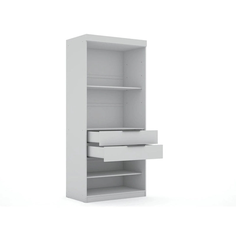 Mulberry Open 1 Sectional Modern Armoire Wardrobe Closet