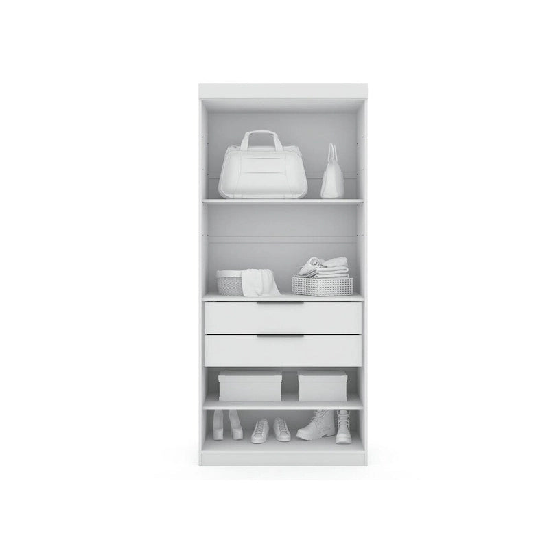 Mulberry Open 1 Sectional Modern Armoire Wardrobe Closet
