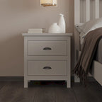 Yes4wood Nightstand with Drawers, Solid Wood