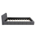 Upholstered Platform Bed with Thick Fabric