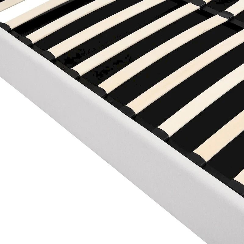 Full size Upholstered Platform bed with a Hydraulic Storage System