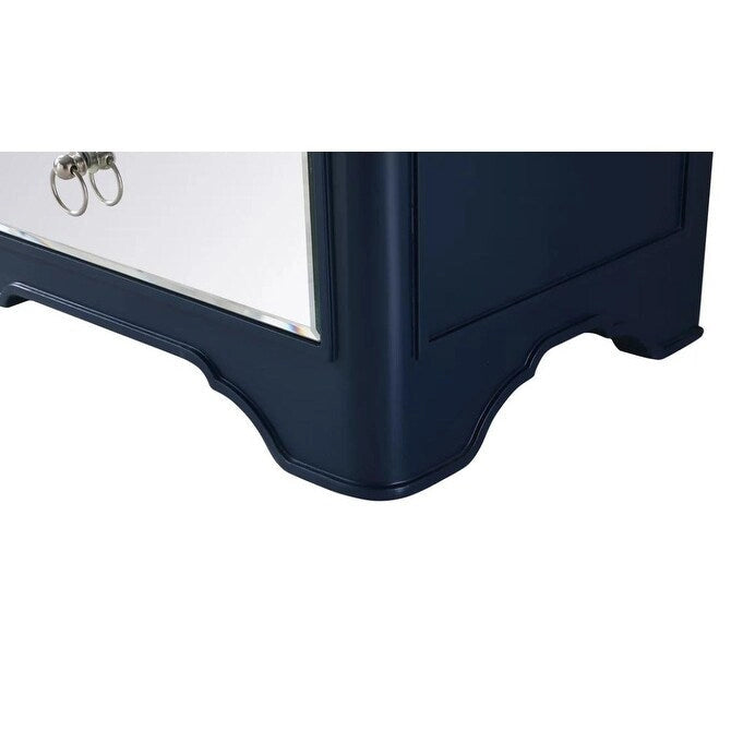 Commode d'appoint à 3 tiroirs et finition miroir