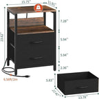 Nightstand with Charging Station